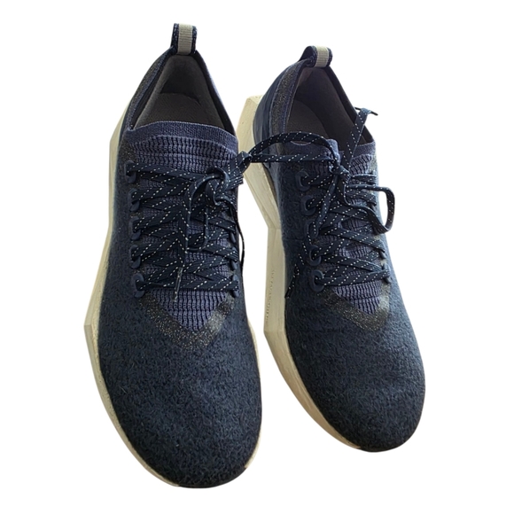 Allbirds Wool Flyer Mizzles Shoes Sz 10.5 Blue Water Repellent Low Sneakers - Picture 9 of 15